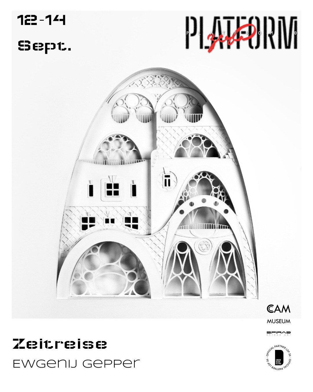 PLATFORM 0 Ausstellungsankündigung für ARTGEP